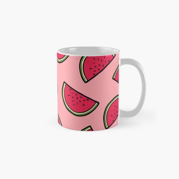 Watermelon Pattern in Pink Classic Mug