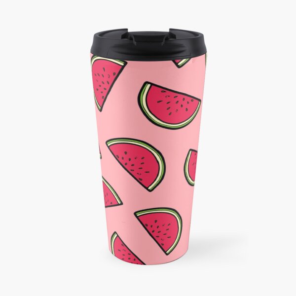 Watermelon Pattern in Pink Travel Mug