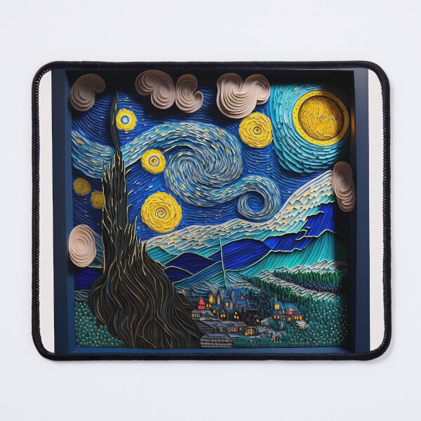 Item preview, Famous Painting 3D Paper Quilled Poster Print designed and sold by 3 CITIES.