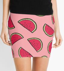 Wassermelonen-Muster in Pink Minirock