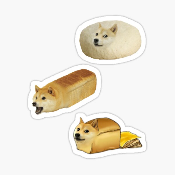 Doge Cheems Meme Doge Loaf Sticker for Sale by Kaito Designs