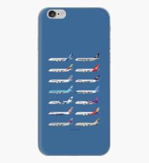 Airbus A380 Operators Illustration - Blue Version iPhone Case