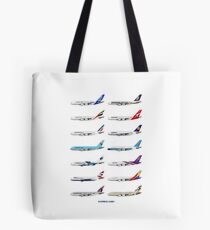 Airbus A380 Operators Illustration Tote Bag
