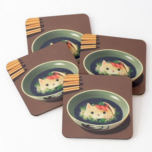 Item preview, Kawaii Ramen Cat 可愛いラーメン猫 designed and sold by Yenbox.