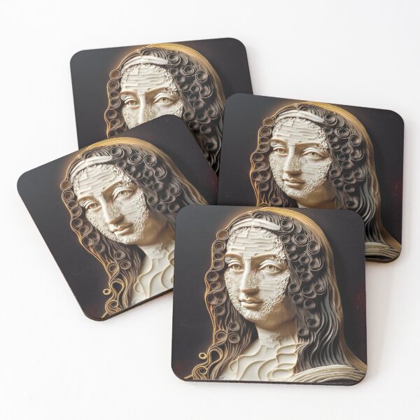 Item preview, Famous Painting 3D Paper Quilled Poster Print designed and sold by 3 CITIES.