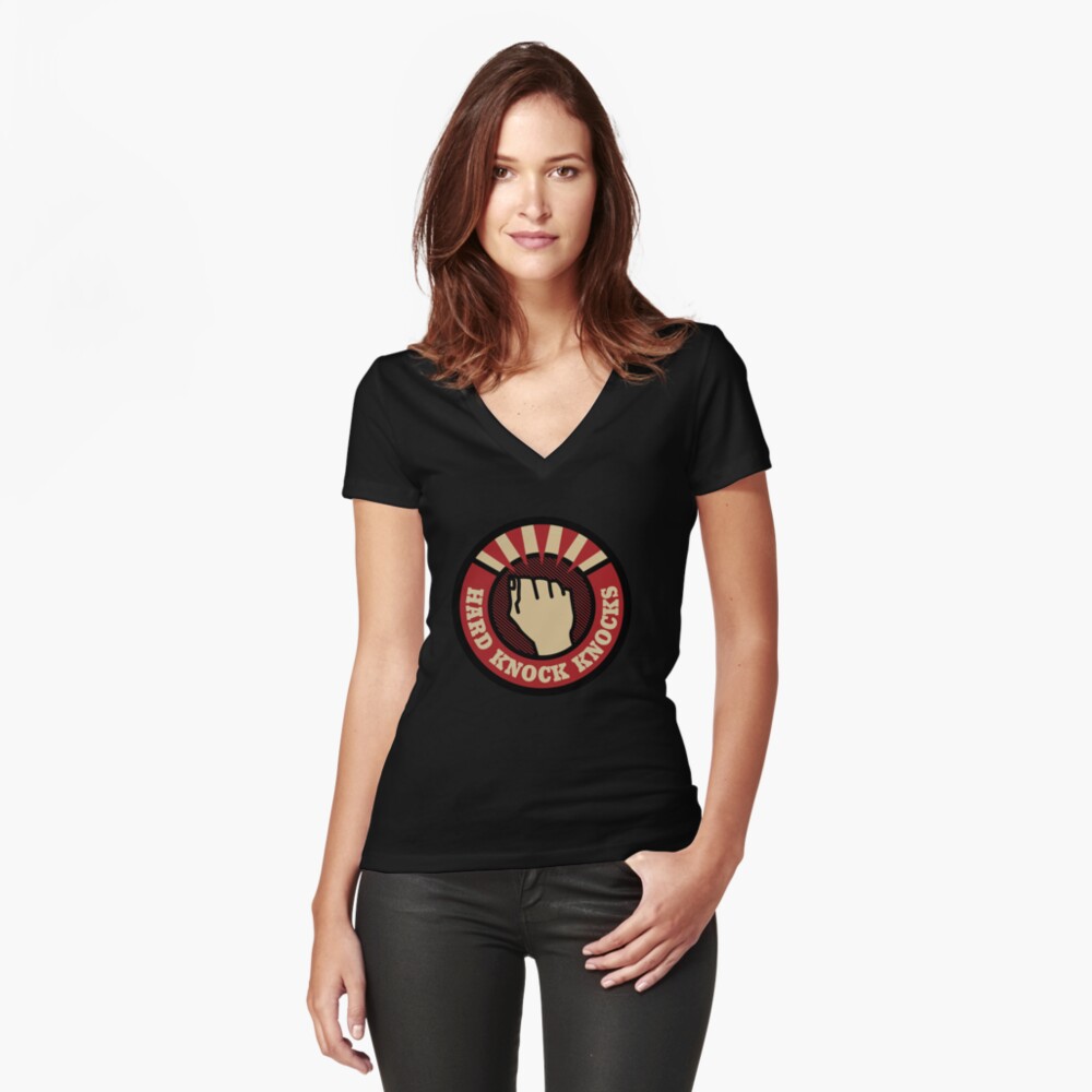 Item preview, Fitted V-Neck T-Shirt designed and sold by RCComedy.