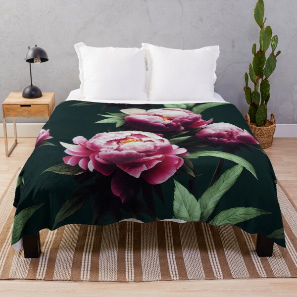 Item preview, Florally Magenta Peonies #1 designed and sold by Patternifico.