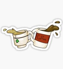 tea and coffee duo Sticker
