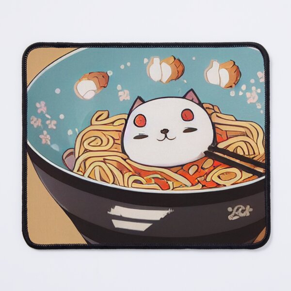 Item preview, Kawaii Ramen Cat 可愛いラーメン猫 designed and sold by Yenbox.