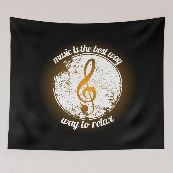 Item preview, music is the best way to relax designed and sold by Spicy Tomato.