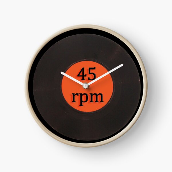 Vinyl record vintage 45 rpm 7 inch single Clock