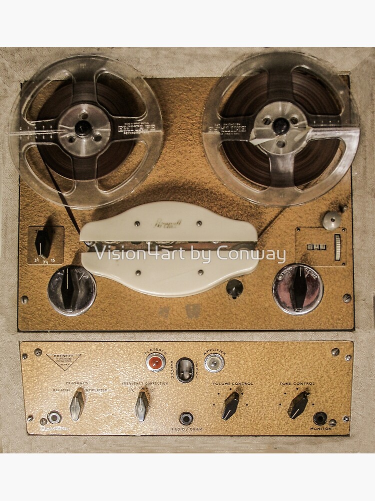 Vintage tape sound recorder reel to reel  Poster for Sale by