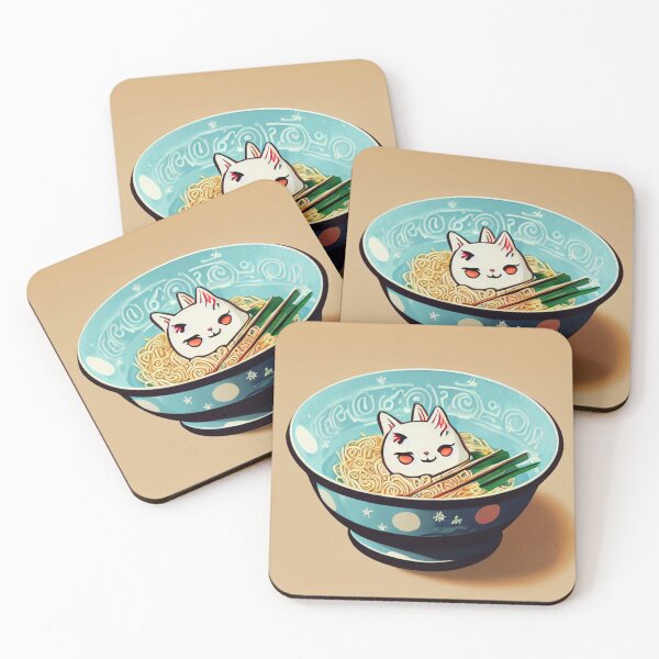 Item preview, Kawaii Ramen Cat 可愛いラーメン猫 designed and sold by Yenbox.