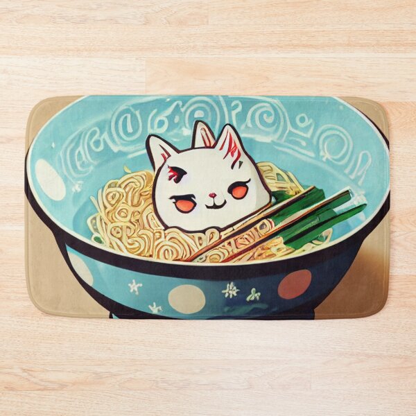 Item preview, Kawaii Ramen Cat 可愛いラーメン猫 designed and sold by Yenbox.