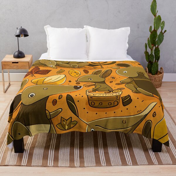 Aperçu de l'œuvre Cute Relaxed Cartoon Australian Pattern Digital Painting créée et vendue par CodeAndColors.