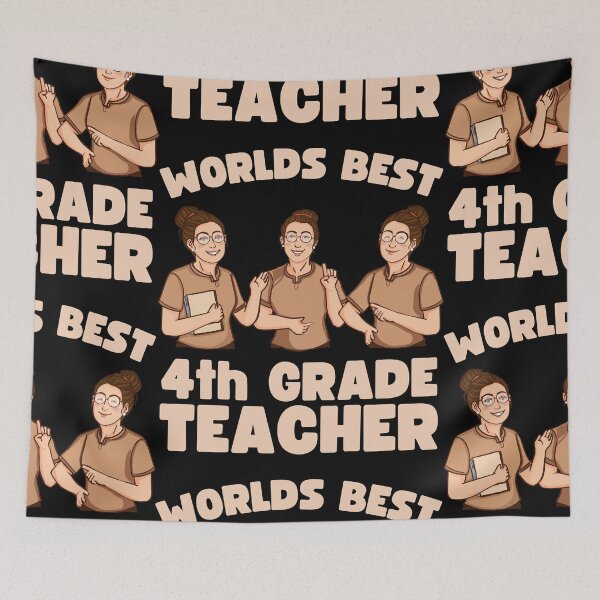 Item preview, Worlds Best 4th Grade Teacher Female designed and sold by to-esu.