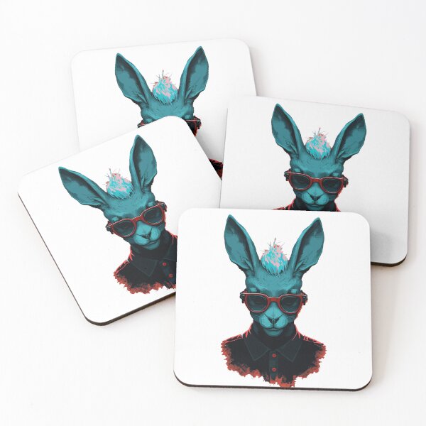 Item preview, Evil bunny with glasses designed and sold by CyberWindow.