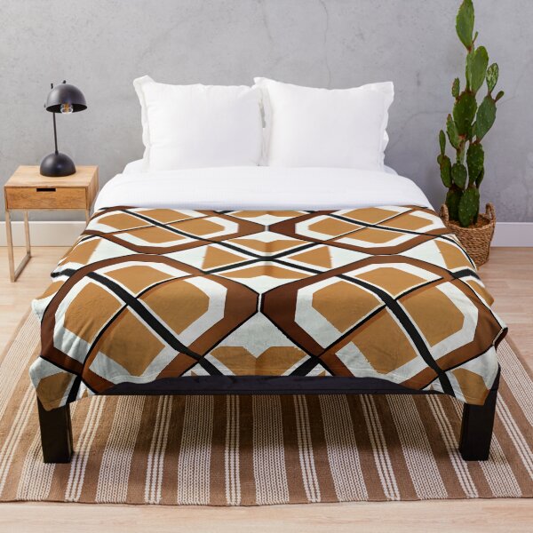 Item preview, Bold Brown Bright Modern Farmhouse Pattern Digital Painting designed and sold by CodeAndColors.