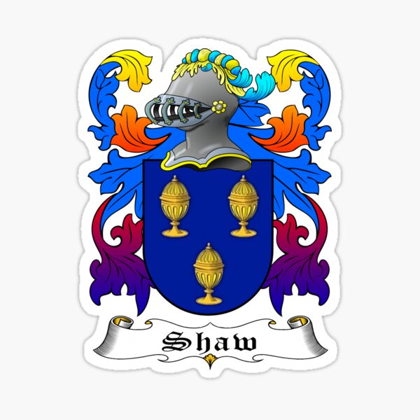 "SHAW FAMILY CREST" Sticker for Sale by CathalDevlin Redbubble