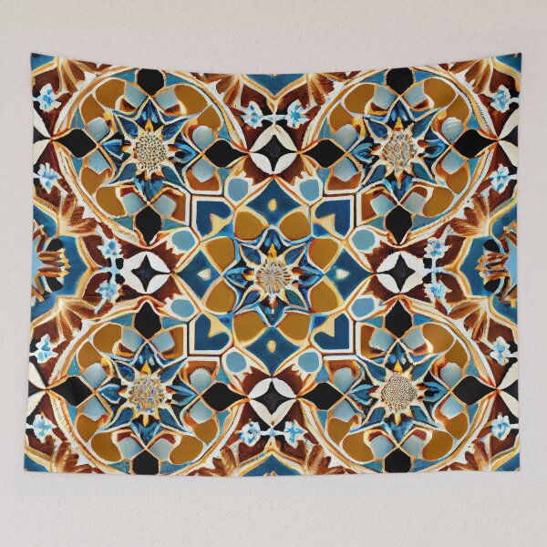Aperçu de l'œuvre Peinture numérique à motifs méditerranéens divins et irréguliers créée et vendue par CodeAndColors.