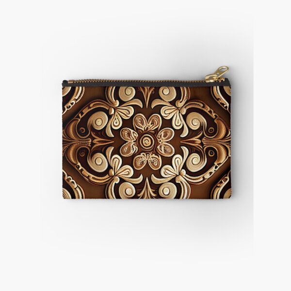 Aperçu de l'œuvre Brown Contemporary Pattern Digital Painting créée et vendue par CodeAndColors.