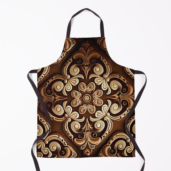 Aperçu de l'œuvre Brown Contemporary Pattern Digital Painting créée et vendue par CodeAndColors.