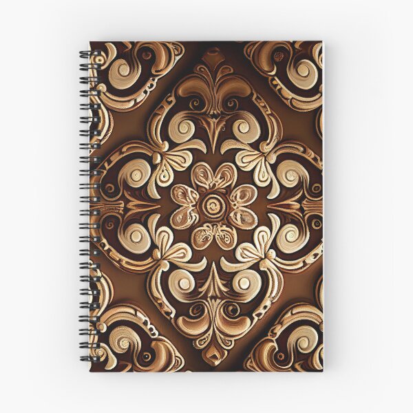 Item preview, Brown Contemporary Pattern Digital Painting designed and sold by CodeAndColors.