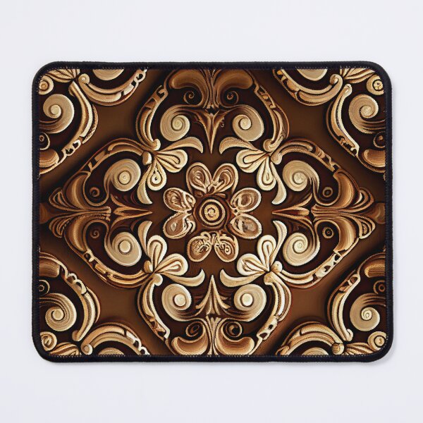 Item preview, Brown Contemporary Pattern Digital Painting designed and sold by CodeAndColors.