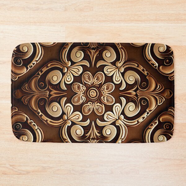 Item preview, Brown Contemporary Pattern Digital Painting designed and sold by CodeAndColors.