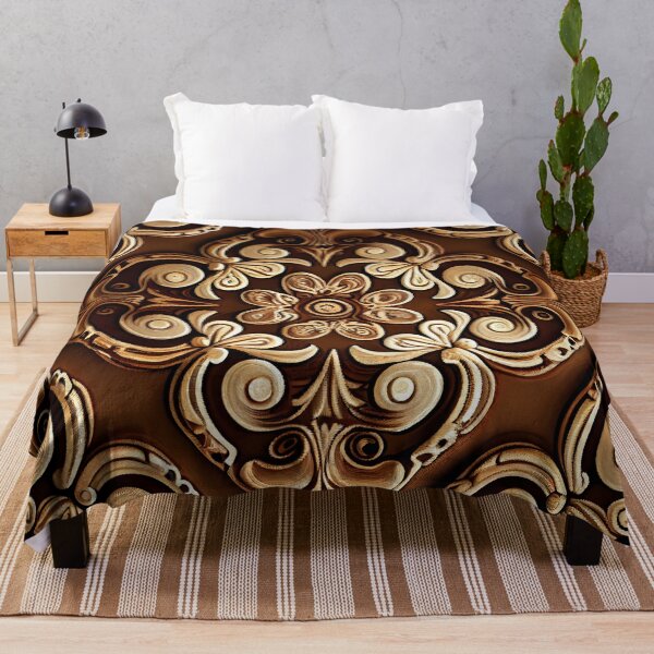 Item preview, Brown Contemporary Pattern Digital Painting designed and sold by CodeAndColors.