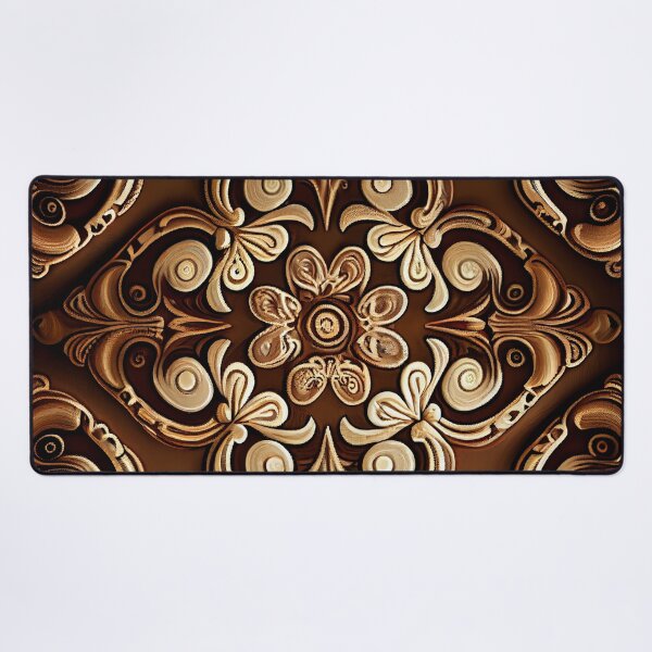Item preview, Brown Contemporary Pattern Digital Painting designed and sold by CodeAndColors.