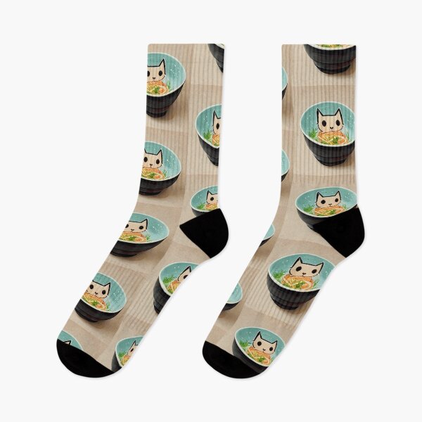 Artikelvorschau, Kawaii Ramen Cat 可愛いラーメン猫 entworfen und verkauft von Yenbox.