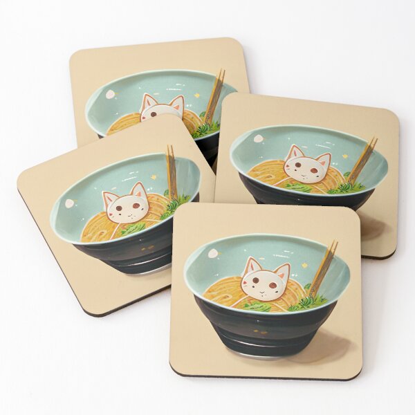 Item preview, Kawaii Ramen Cat 可愛いラーメン猫 designed and sold by Yenbox.