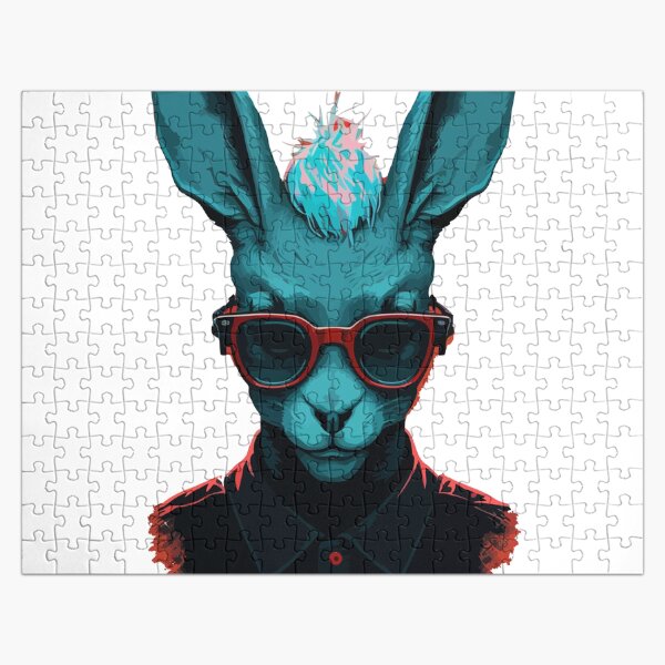Artikel-Vorschau von Böser Hase mit Brille, designt und verkauft von CyberYogi.