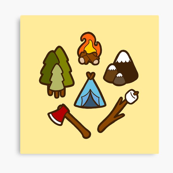 Camping is cool Canvas Print