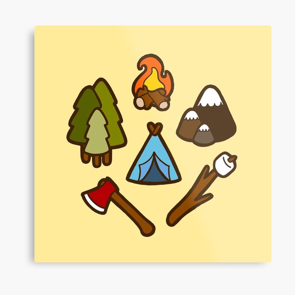 Camping is cool Metal Print