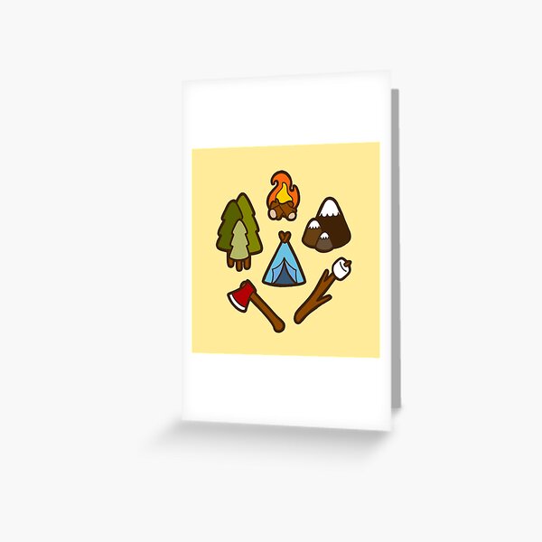 Camping is cool Greeting Card