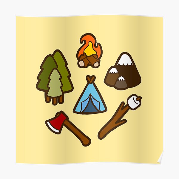 Camping is cool Poster