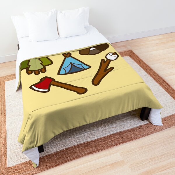 Camping is cool Comforter