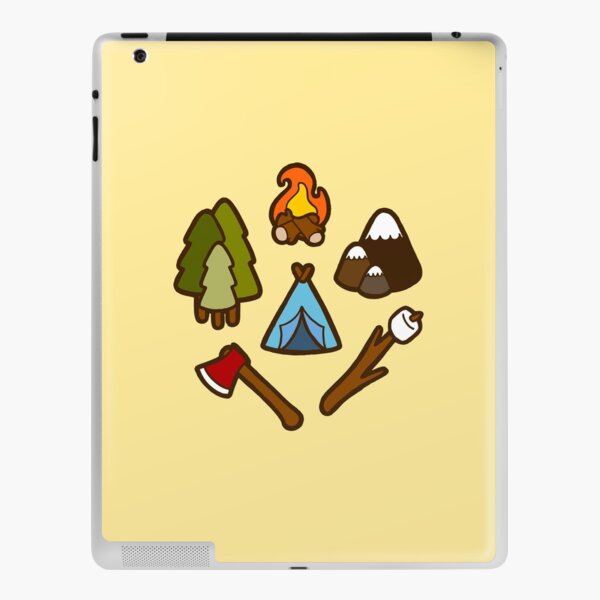 Camping is cool iPad Skin