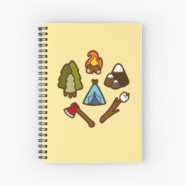 Camping is cool Spiral Notebook