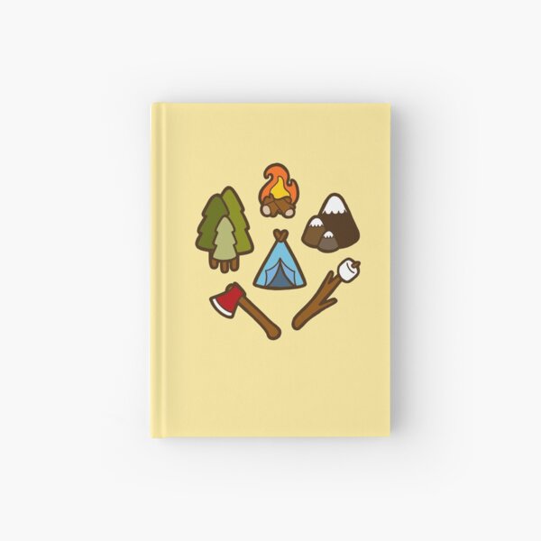 Camping is cool Hardcover Journal