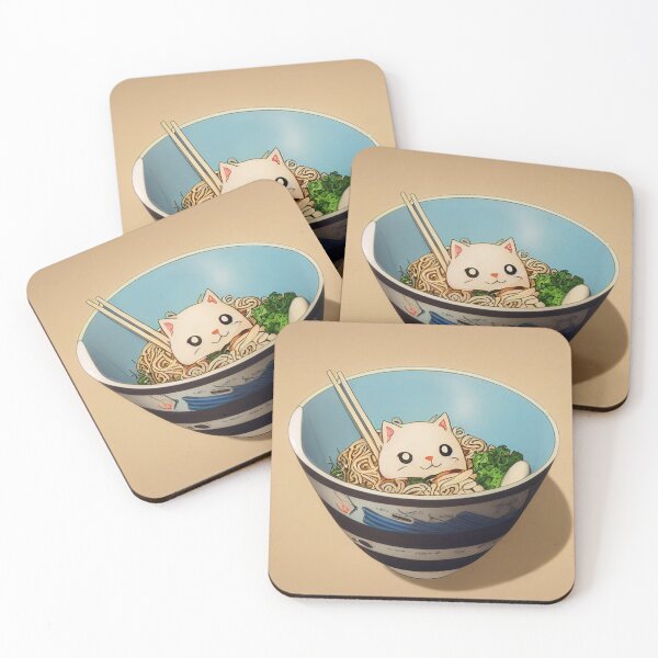 Item preview, Kawaii Ramen Cat 可愛いラーメン猫 designed and sold by Yenbox.