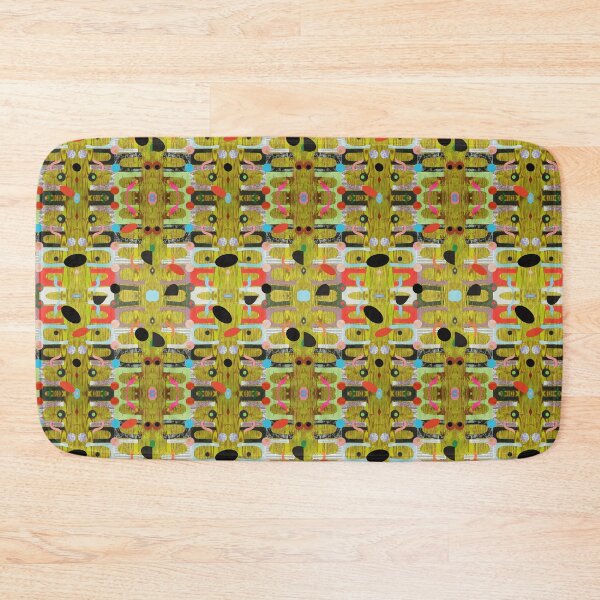 Item preview, Bridges On Olive Woodgrain Repeat Pattern designed and sold by bearoberts.