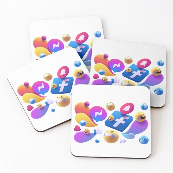 Item preview, colorful social media icons designed and sold by chadamax.