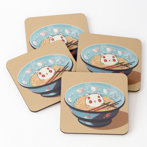 Item preview, Kawaii Ramen Cat 可愛いラーメン猫 designed and sold by Yenbox.