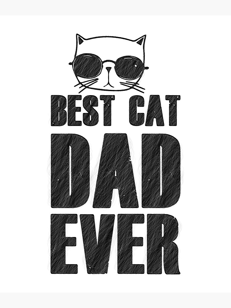 "best cat dad ever shirt cat daddy paw fist bump meow cat, best cat dad