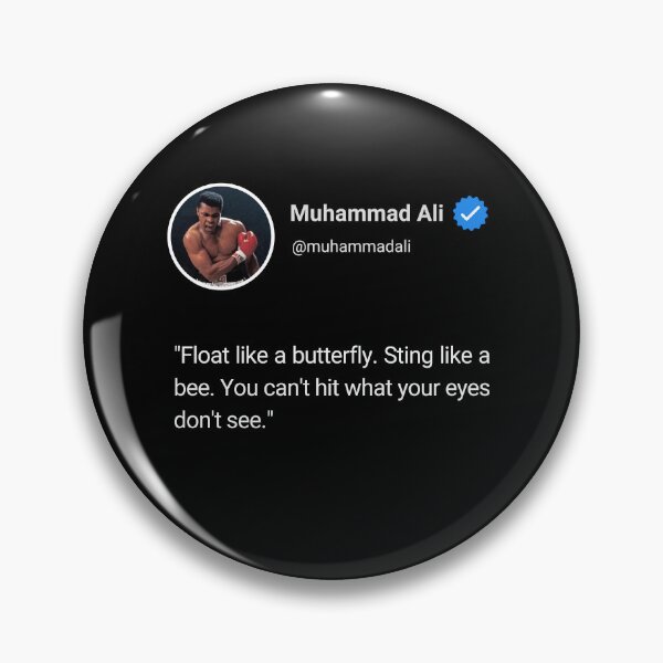 Item preview, "Float like a butterfly. Sting like a bee. You can't hit what your eyes don't see." designed and sold by Arthrill.