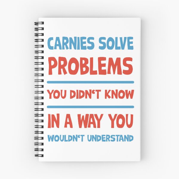 Item preview, Carnies solve problems you didnt know funfair designed and sold by Curious-Arts.