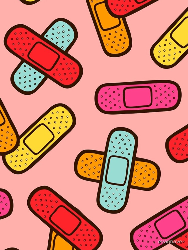 Rainbow Band-Aids Pattern by evannave